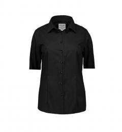 Damska koszula non iron SS Fine Twill modern s/s S721-Black