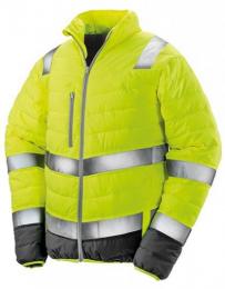 RESULT SAFE-GUARD RT325 Men´s Soft Padded Safety Jacket-Fluorescent Yellow/Grey