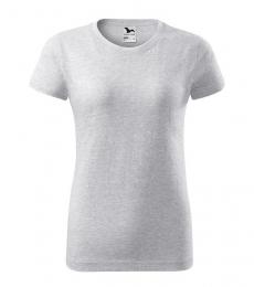 Damski t-shirt koszulka MALFINI Basic 134-jasnoszary melanż