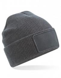 BEECHFIELD B540 Removable Patch Thinsulate™ Beanie-Graphite Grey