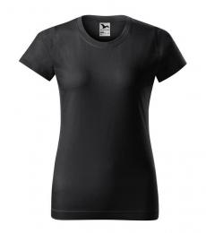 Damski t-shirt koszulka MALFINI Basic 134-ebony gray