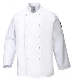 Bluza kucharska na guziki PORTWEST Suffolk C833-White
