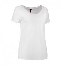 T-shirt damski ID CORE V-neck 0543-White