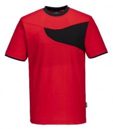 Wzmacniana koszulka robocza PORTWEST PW2 PW211-Red/Black