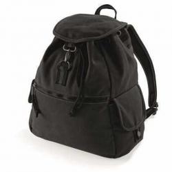 QUADRA QD612 Vintage Canvas Backpack-Vintage Black