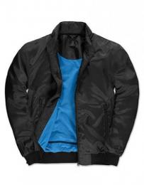 B&C Men´s Jacket Trooper– Black/Cobalt Blue