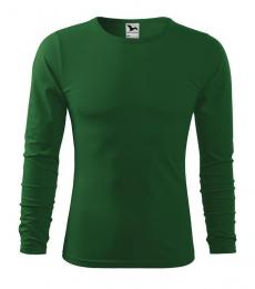 Męski t-shirt z długim rękawem MALFINI Fit-T LS 119-zieleń butelkowa