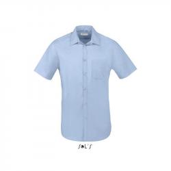 Męska koszula z krótkim rękawem SOL'S BRISTOL FIT-Sky blue