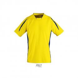 Męska koszulka sportowa SOL'S MARACANA 2 SSL-Lemon / Royal blue