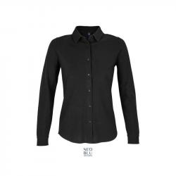 Damska koszula biznesowa NEOBLU BASILE WOMEN-Deep black