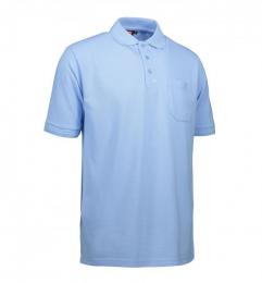 Męska koszulka polo PRO WEAR kieszonka 0320-Light blue