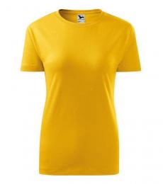 Klasyczna koszulka damska MALFINI Classic New 133-żółty