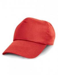 RESULT HEADWEAR RH05J Junior Cotton Cap-Red