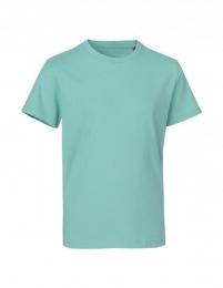 Męski t-shirt ekologiczny ID 40552-Støvet Aqua