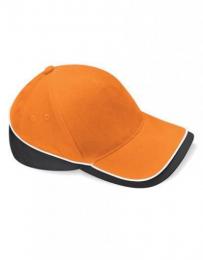 BEECHFIELD B171 Teamwear Competition Cap-Orange/Black/White