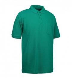 Męska koszulka polo z kieszonką ID 0520-Green