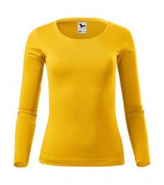 Koszulka damska z długim rękawem MALFINI Fit-T LS 169-żółty