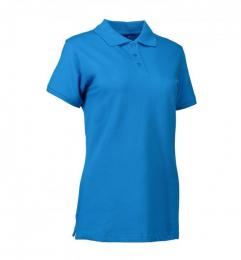Damska koszulka polo ze stretchem ID 0527-Turquoise