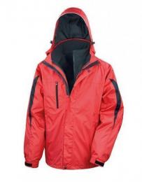 RESULT RT400 Men´s 3-in-1 Journey Jacket With Soft Shell Inner-Red/Black