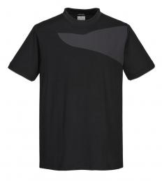Wzmacniana koszulka robocza PORTWEST PW2 PW211-Black/Zoom Grey
