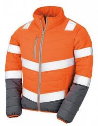 RESULT SAFE-GUARD RT325F Women´s Soft Padded Safety Jacket-Fluorescent Orange/Grey