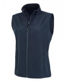 RESULT GENUINE RECYCLED RT902F Women´s Recycled 2-Layer Printable Softshell Bodywarmer-Navy