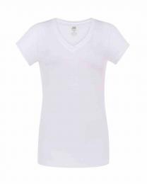 Damski t-shirt V-neck JHK TSUL SCL-White