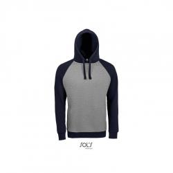 Męska bluza hoodie SOL'S SEATTLE-Grey / navy