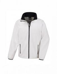 RESULT CORE RT231 Printable Soft Shell Jacket-White/Black