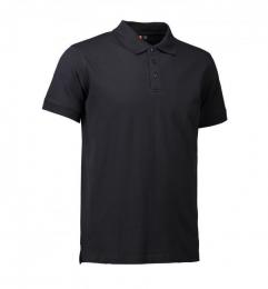Męska koszulka polo ze stretchem ID 0525-Black