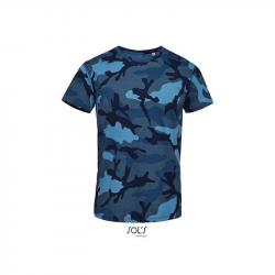 Koszulka męska SOL'S CAMO MEN-Blue Camo