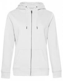 B&C QUEEN Zipped Hood Jacket_°– White