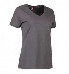 T-shirt damski PRO WEAR Care V-neck 0373-Silver grey