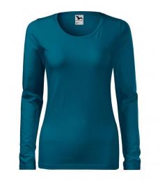 T-shirt koszulka damska MALFINI Slim 139-petrol blue