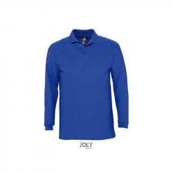 Męska koszulka polo z długim rękawem SOL'S WINTER II-Royal blue