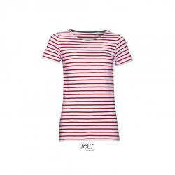 Klasyczna koszulka damska SOL'S MILES WOMEN-White / Red