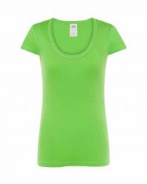 Damski t-shirt V-neck JHK TSUL CRT-Lime