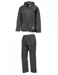 RESULT RT95A Waterproof Jacket & Trouser Set-Black