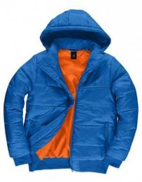 B&C Men´s Jacket Superhood– Royal Blue/Neon Orange
