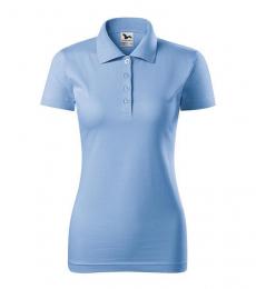 Damska koszulka polo MALFINI Single J. 223-błękitny