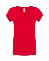 Damski t-shirt V-neck JHK TSUL SCL-Red