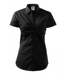 Damska koszula z krótkim rękawem MALFINI Chic 214-czarny