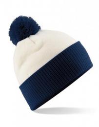 BEECHFIELD B451 Snowstar® Two-Tone Beanie-Off White/French Navy