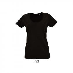 Klasyczna koszulka damska SOL'S METROPOLITAN-Deep black