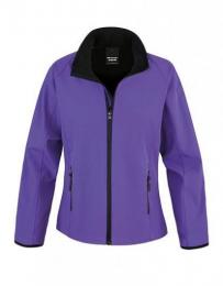 RESULT CORE RT231F Women´s Printable Soft Shell Jacket-Purple/Black