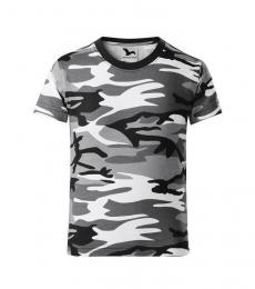 Dziecięca koszulka MALFINI Camouflage 149-camouflage gray