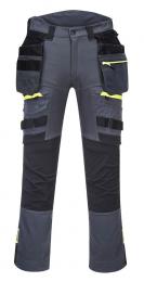 Robocze spodnie stretch z kieszeniami kaburowymi PORTWEST DX4 DX440-Metal Grey
