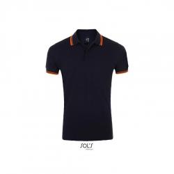 Męska koszulka polo SOL'S PASADENA MEN-French navy / Neon orange