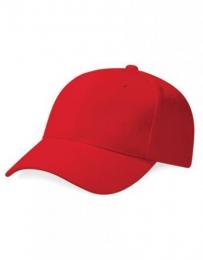 BEECHFIELD B65 Pro-Style Heavy Brushed Cotton Cap-Classic Red