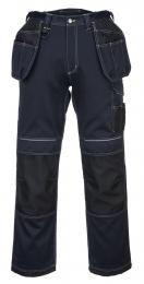 Wytrzymałe spodnie robocze z kaburami PORTWEST PW3 T602-Navy/Black Short